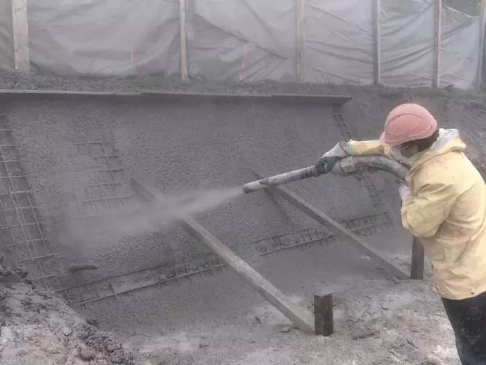 Trockenspritzbeton mit Recyclingbeton NovoCon